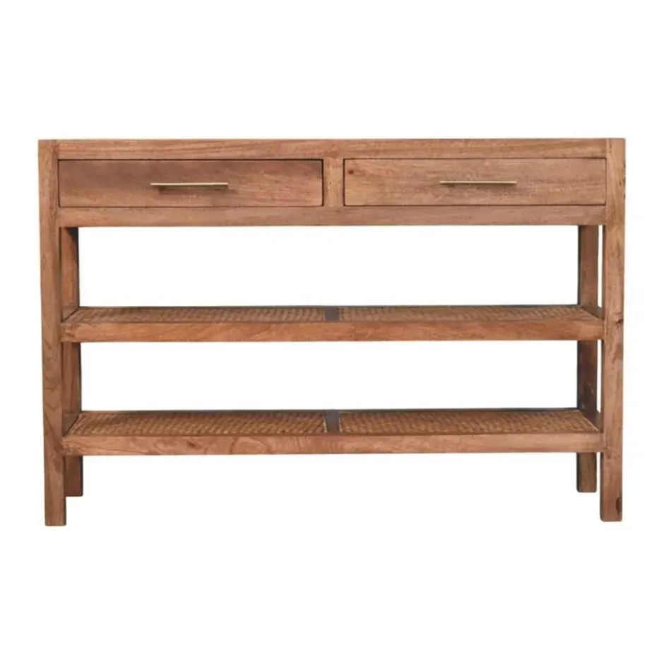 Artisan Furniture Massief Mangohouten Saffron rotan console