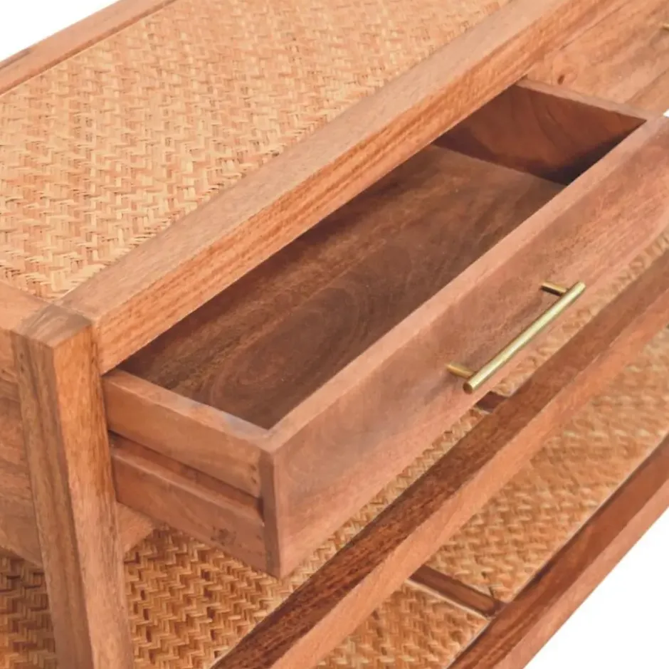 Artisan Furniture Massief Mangohouten Saffron rotan console