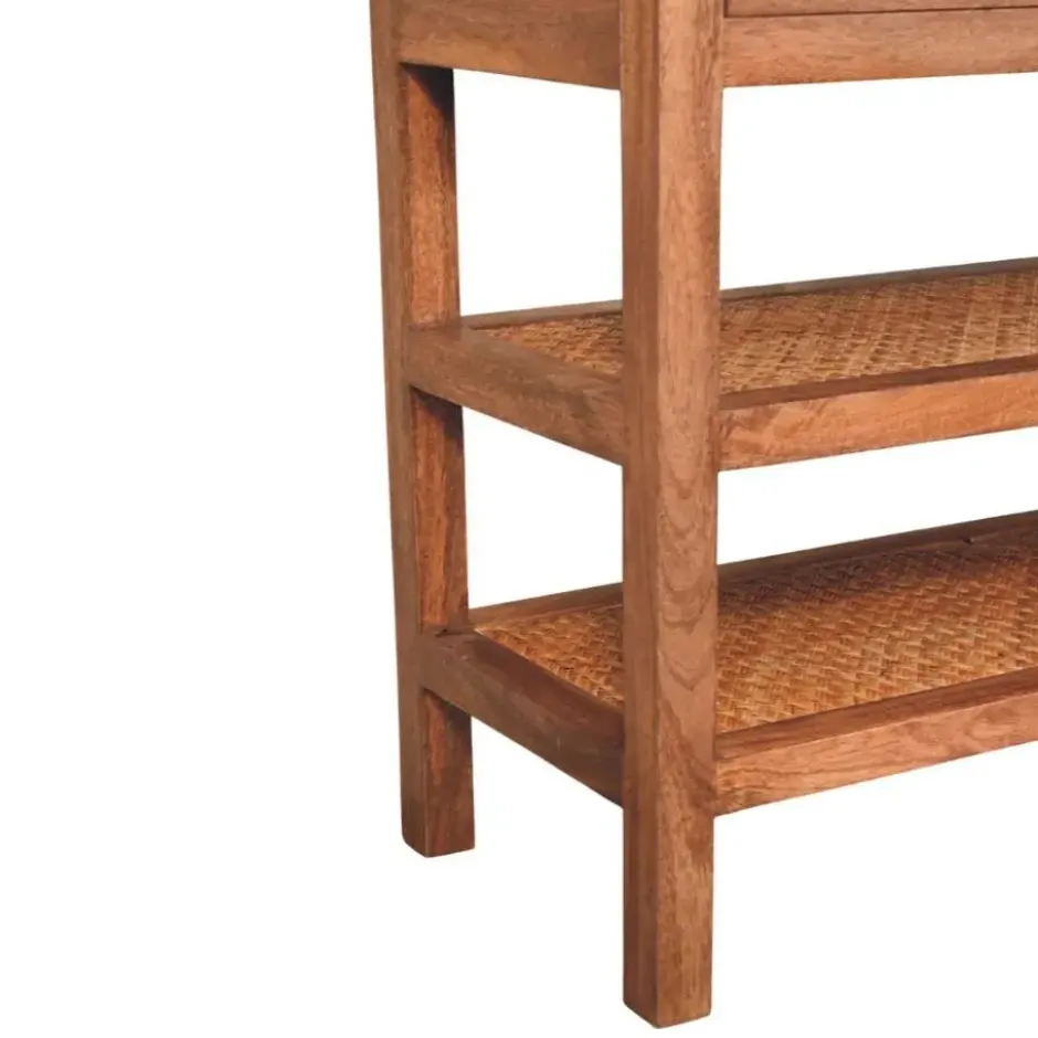 Artisan Furniture Massief Mangohouten Saffron rotan console