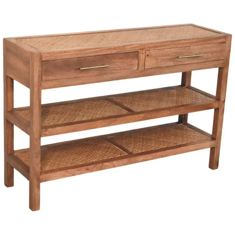 Artisan Furniture Massief Mangohouten Saffron rotan console
