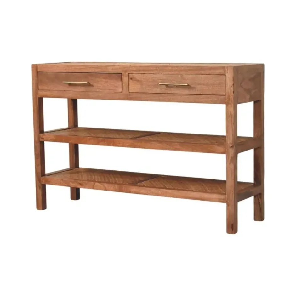 Artisan Furniture Massief Mangohouten Saffron rotan console