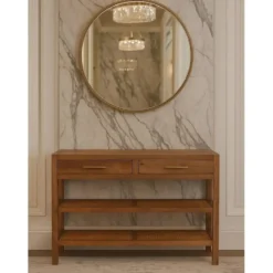 Artisan Furniture Massief Mangohouten Saffron rotan console