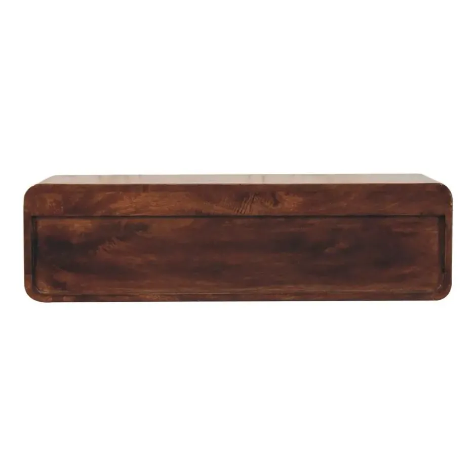 Artisan Furniture Massief Mangohouten zwevende open console California Walnut