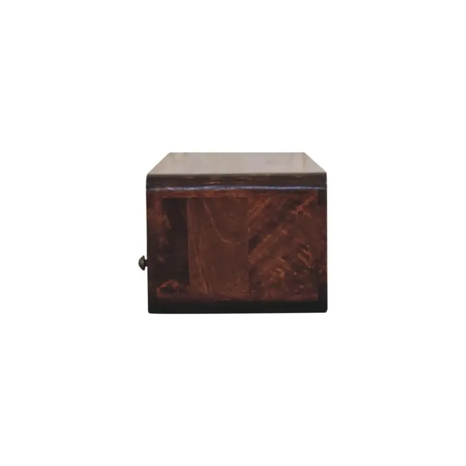 Artisan Furniture Massief Mangohouten zwevende open console California Walnut