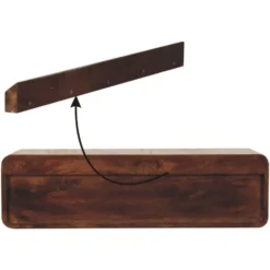 Artisan Furniture Massief Mangohouten zwevende open console California Walnut