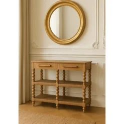 Artisan Furniture Massief Mangohouten Spindle sidetable
