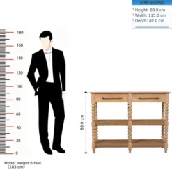 Artisan Furniture Massief Mangohouten Spindle sidetable