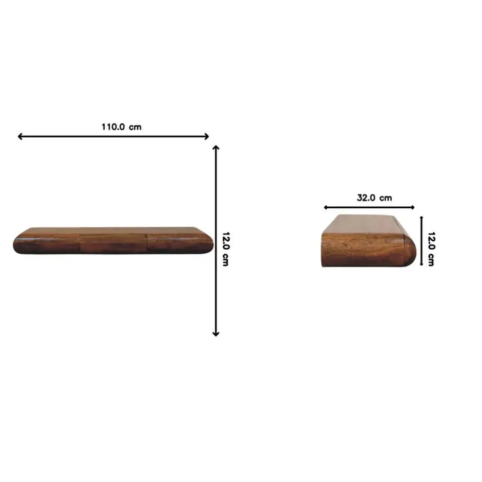 Artisan Furniture Massief Mangohouten Solis wandconsole