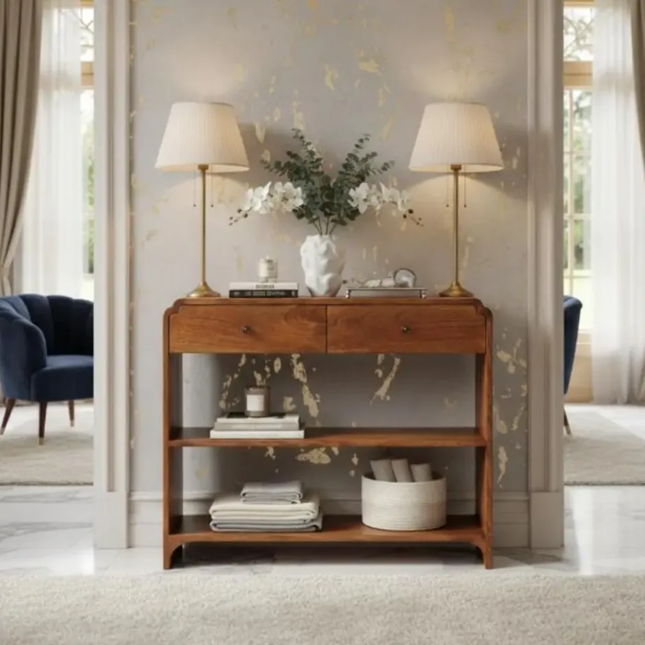 Artisan Furniture Massief Mangohouten Ellington sidetable