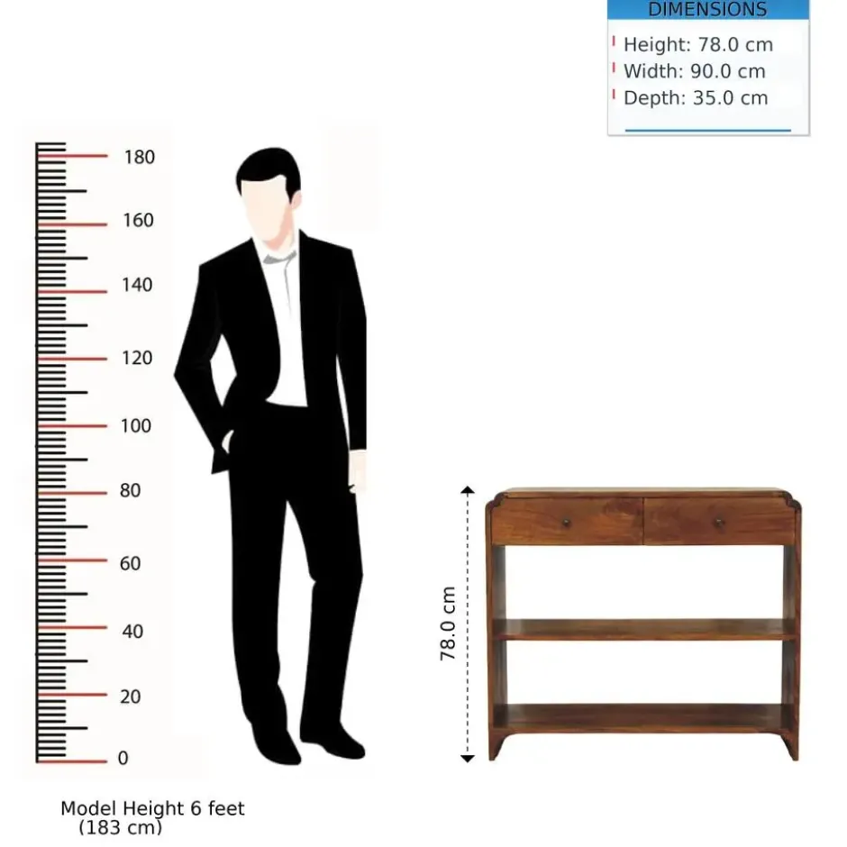 Artisan Furniture Massief Mangohouten Ellington sidetable