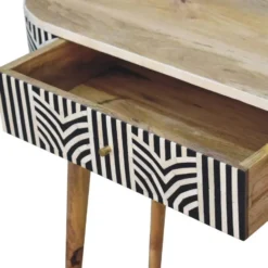Artisan Furniture Solid hout Edessa Sidetable Tafel met Bone Inlay