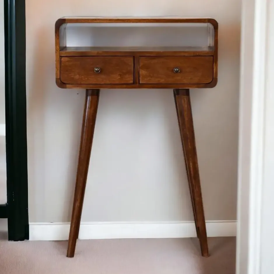 Artisan Furniture Solid hout Kastanje Sidetable Tafel