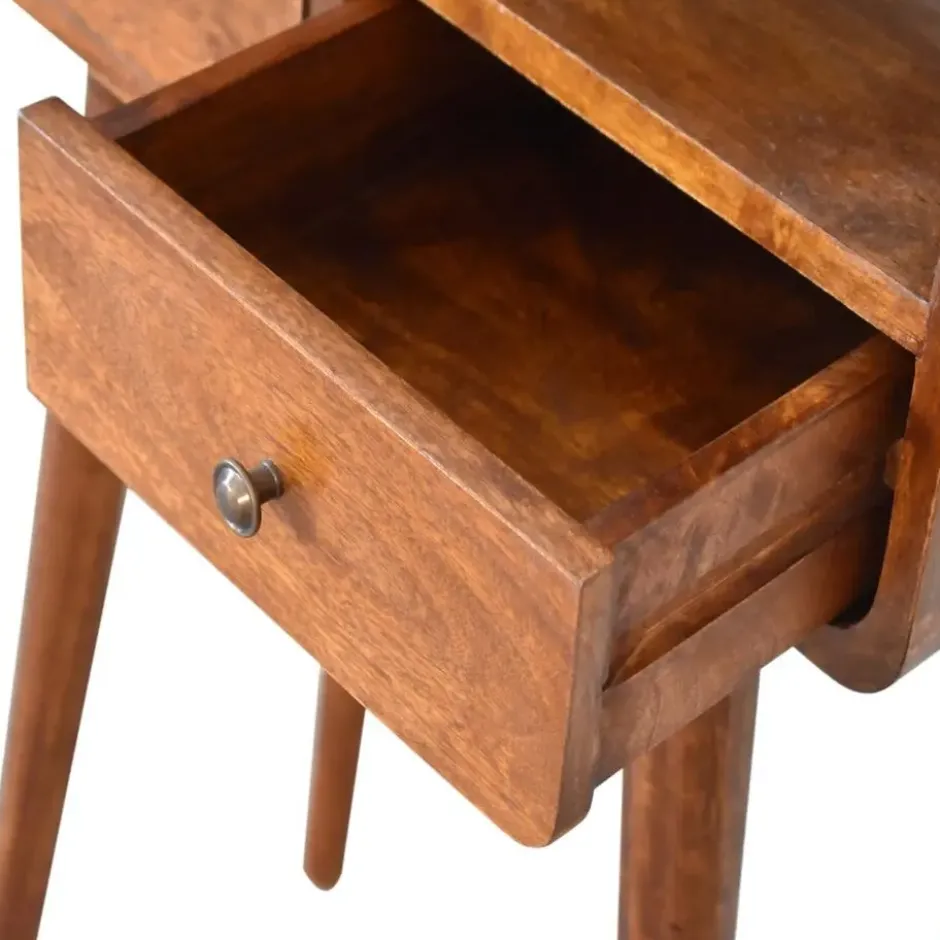 Artisan Furniture Solid hout Kastanje Sidetable Tafel
