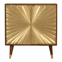 Artisan Furniture Solid hout Manila Gouden Wandkast