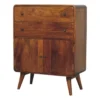 Artisan Furniture Solid hout Gebogen Nordic Charme Wandkast