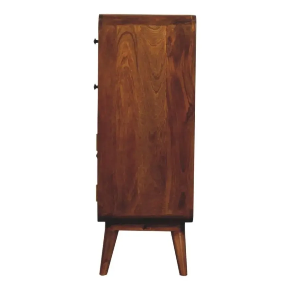 Artisan Furniture Solid hout Gebogen Nordic Charme Wandkast