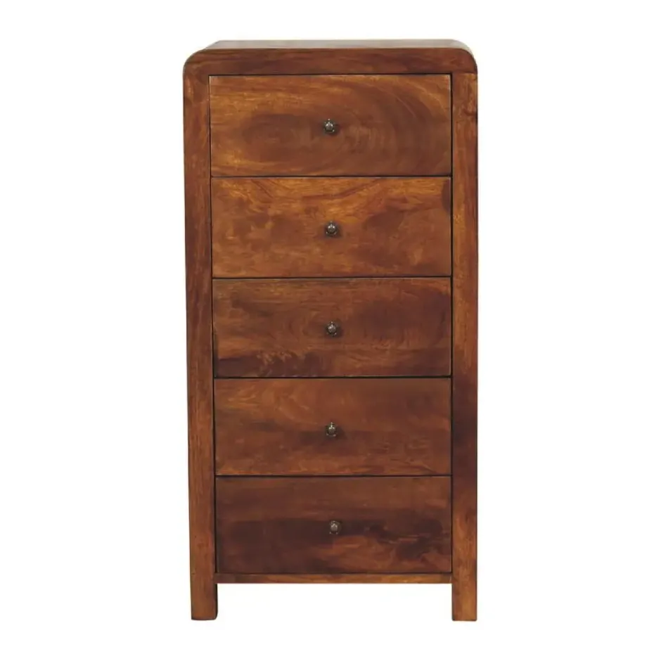 Artisan Furniture Solid hout Aspen Hoge Ladekast
