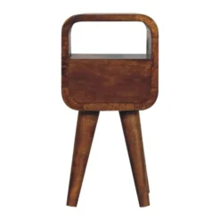 Artisan Furniture Solid hout Kastanje Open Nachtkastje met Sleuf