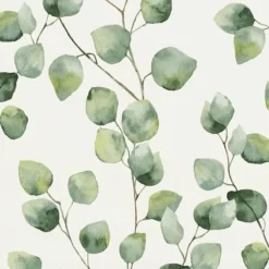 A.S. Création behang bloemen groen en wit - 53 x 1005 cm