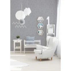 A.S. Création behang geschilderd effect grijs - 53 x 1005 cm