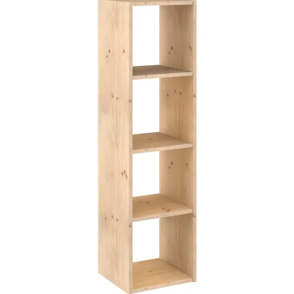 Astigarraga Dinamic Vakkenkast open - 4 vakken - PEFC grenen - 140x36cm