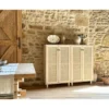 Astigarraga Wandkast Sense - 2 deuren - grenen en rotan