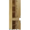 Atlas-Badkamerkast met 2 deuren en 1 lade in houten look