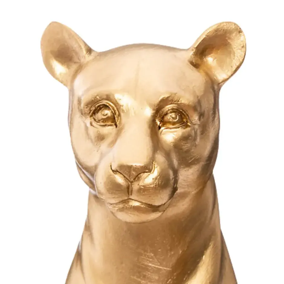 Atmosphera Beeldje Panter Palma - 23 cm - polyresin - goud