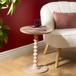Atmosphera Bijzettafel/salontafel Alix - beige - MDF hout