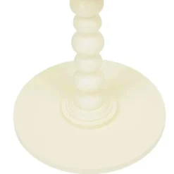 Atmosphera Bijzettafel/salontafel Alexa - ivoor - MDF hout - rond