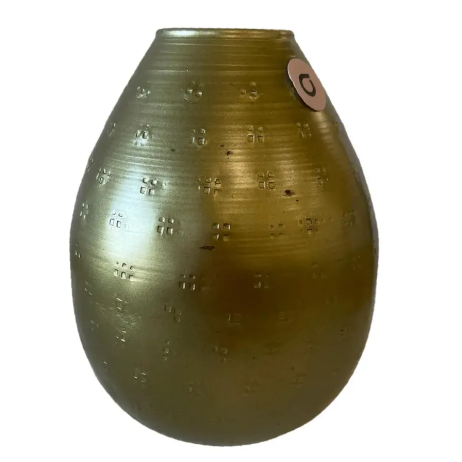 Atmosphera Bloemenvaas Emperor - goud - metaal - D10 x H15 cm