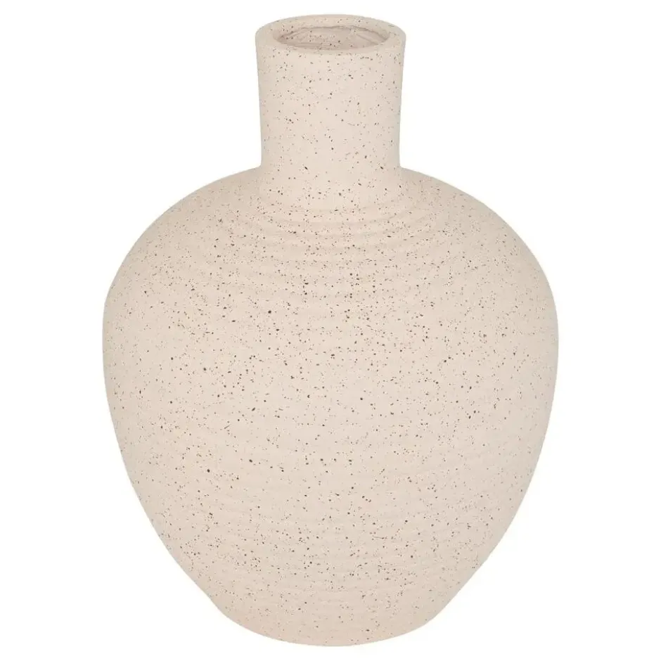 Atmosphera Bloemenvaas Ted - wit - keramiek - D26 x H33 cm