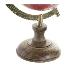 Atmosphera Decoratie wereldbol / globe - roze / goud - 15 x 13 x 23 cm