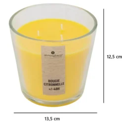 Atmosphera geurkaars - citrus geur - 40 branduren - in glas