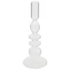 Atmosphera kaarsen kandelaar - dinerkaarsen - transparant - 22 cm