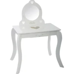 Atmosphera Kaptafel voor kind - hout - wit - 70 x 50 x 91 cm