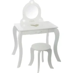 Atmosphera Kaptafel voor kind - hout - wit - 70 x 50 x 91 cm