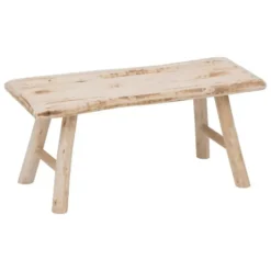 Atmosphera krukje/bijzet bankje - hout - 70 x 26 x 31 cm