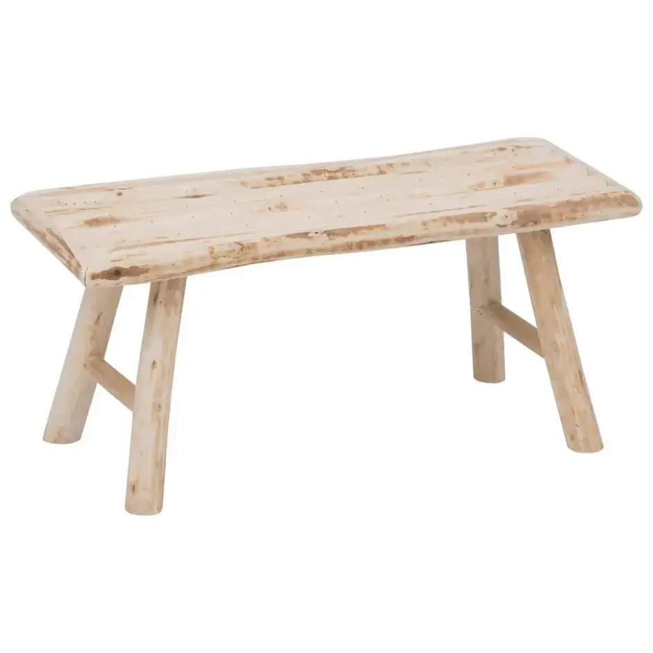 Atmosphera krukje/bijzet bankje - hout - 70 x 26 x 31 cm