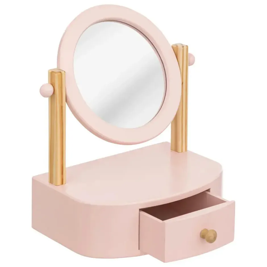 Atmosphera Make-up organizer met spiegel - kinderen - roze