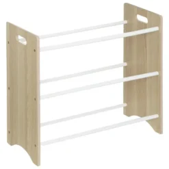 Atmosphera Opbergrek 3-laags met bakken - hout - 60 x 30 x 66 cm