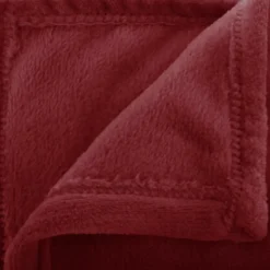 Atmosphera Plaid - Bordeaux rood - polyester - 180 x 230 cm