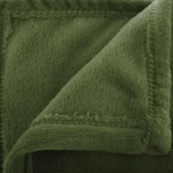 Atmosphera Plaid - donkergroen - polyester - 180 x 230 cm