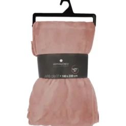 Atmosphera Plaid - oud roze - polyester - 180 x 230 cm