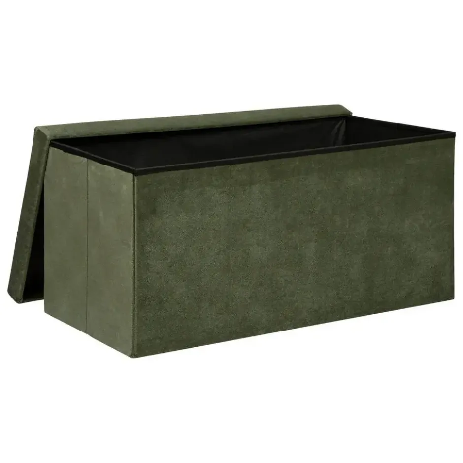 Atmosphera Poef/hocker - Opvouwbaar - Dennengroen - 76 cm