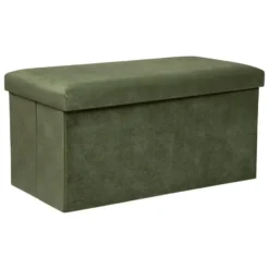 Atmosphera Poef/hocker - Opvouwbaar - Dennengroen - 76 cm