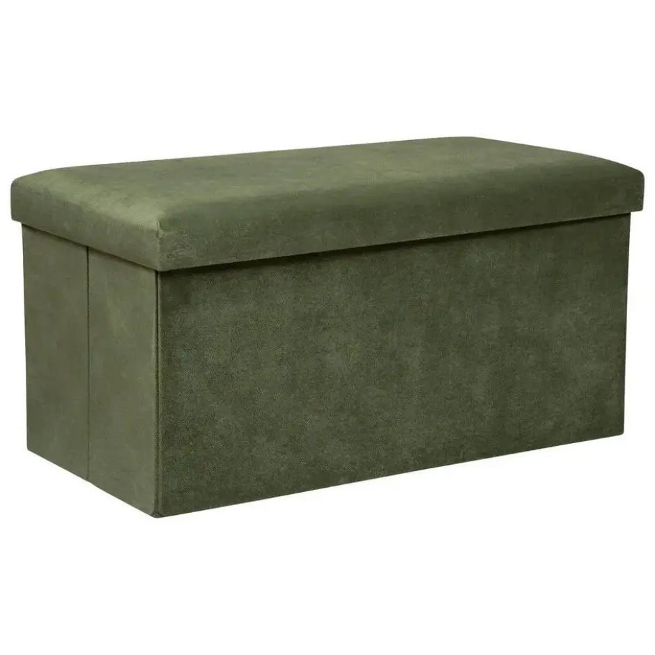 Atmosphera Poef/hocker - Opvouwbaar - Dennengroen - 76 cm