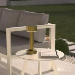 Atmosphera portable tafellamp Caracas - goud - draadloos