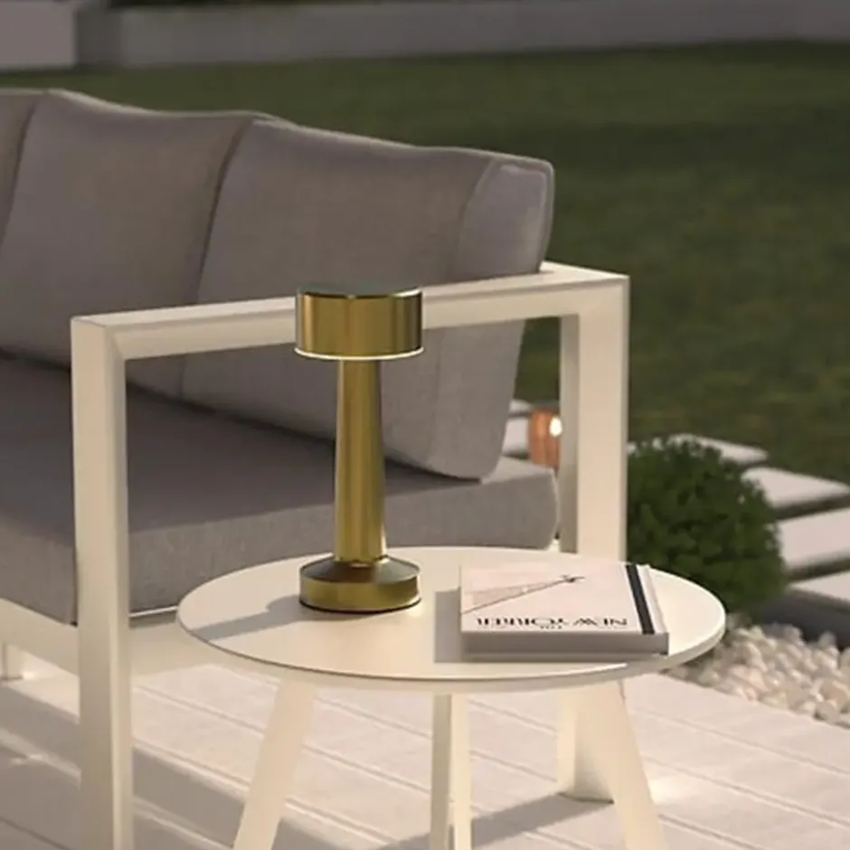 Atmosphera portable tafellamp Caracas - goud - draadloos