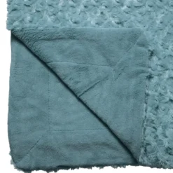 Atmosphera Sprei - deken / plaid - blauw - polyester - 120x160 cm